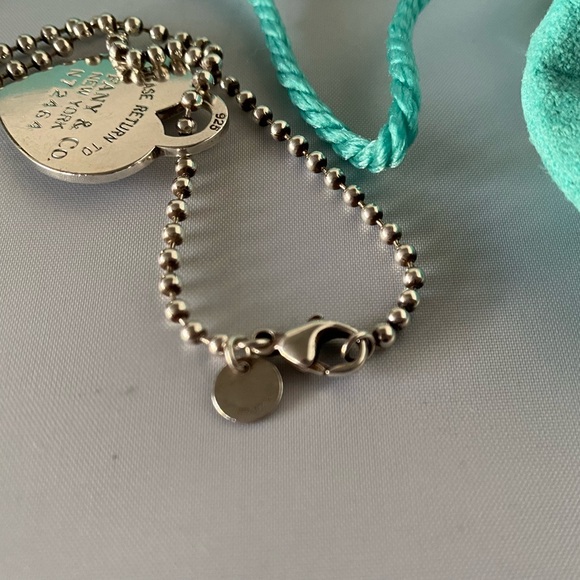 Tiffany Co Return To Large Heart Chain Necklace Pendant - Picture 3 of 7